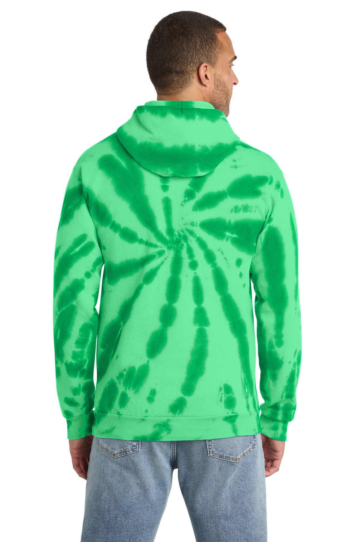 Port & Co Tie-Dye Pullover Hooded Sweatshirt. PC146