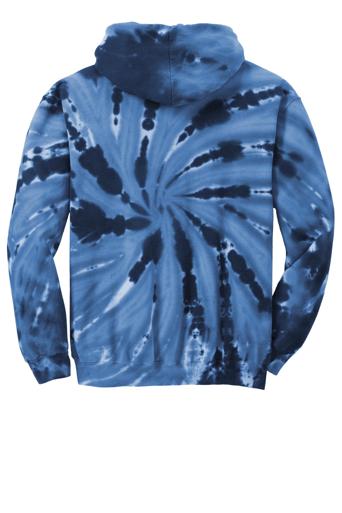 Port & Co Tie-Dye Pullover Hooded Sweatshirt. PC146