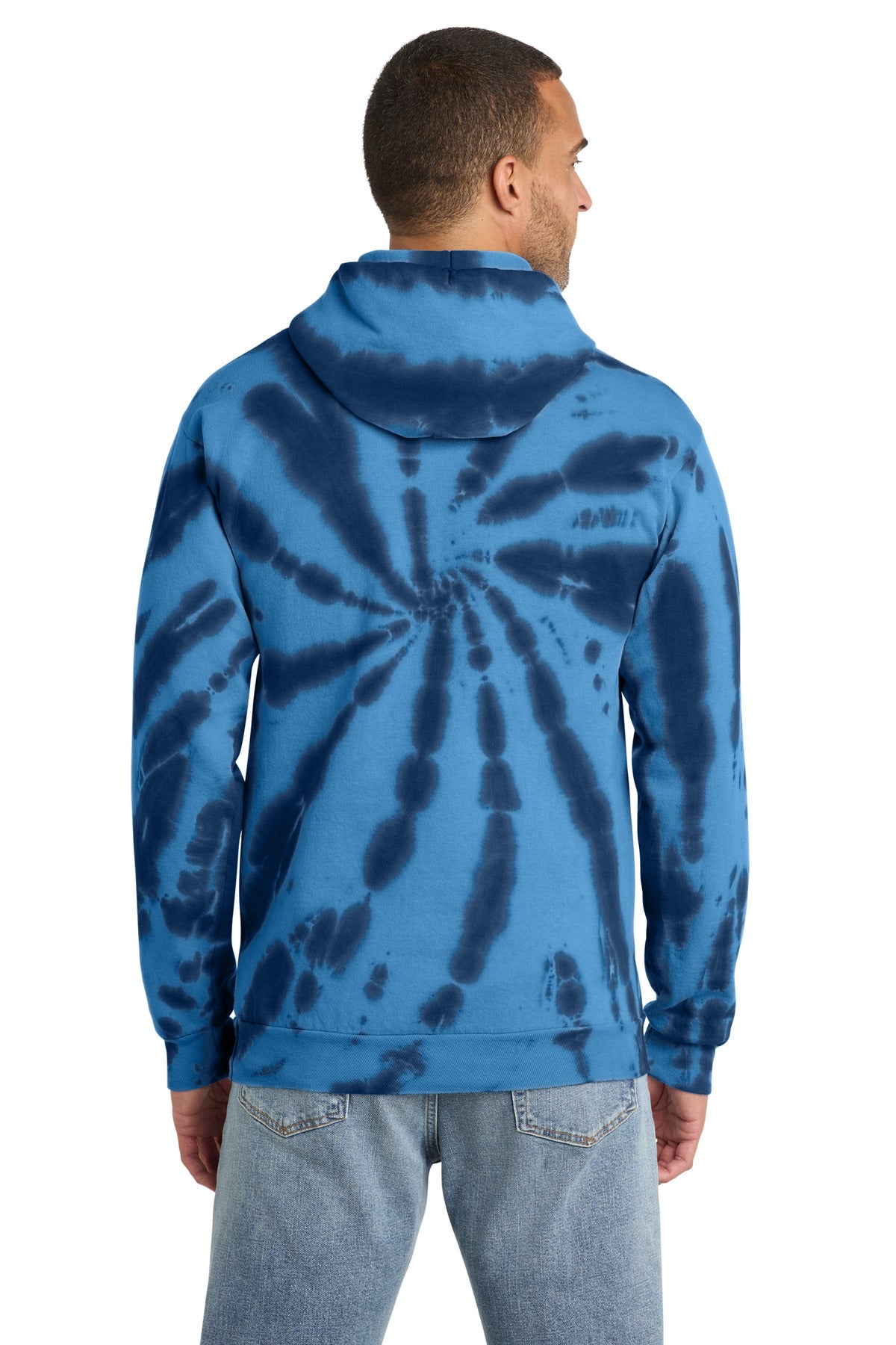 Port & Co Tie-Dye Pullover Hooded Sweatshirt. PC146