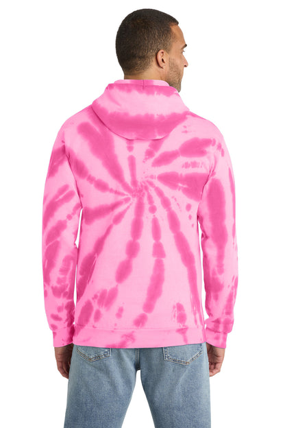 Port & Co Tie-Dye Pullover Hooded Sweatshirt. PC146