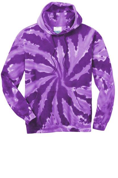 Port & Co Tie-Dye Pullover Hooded Sweatshirt. PC146