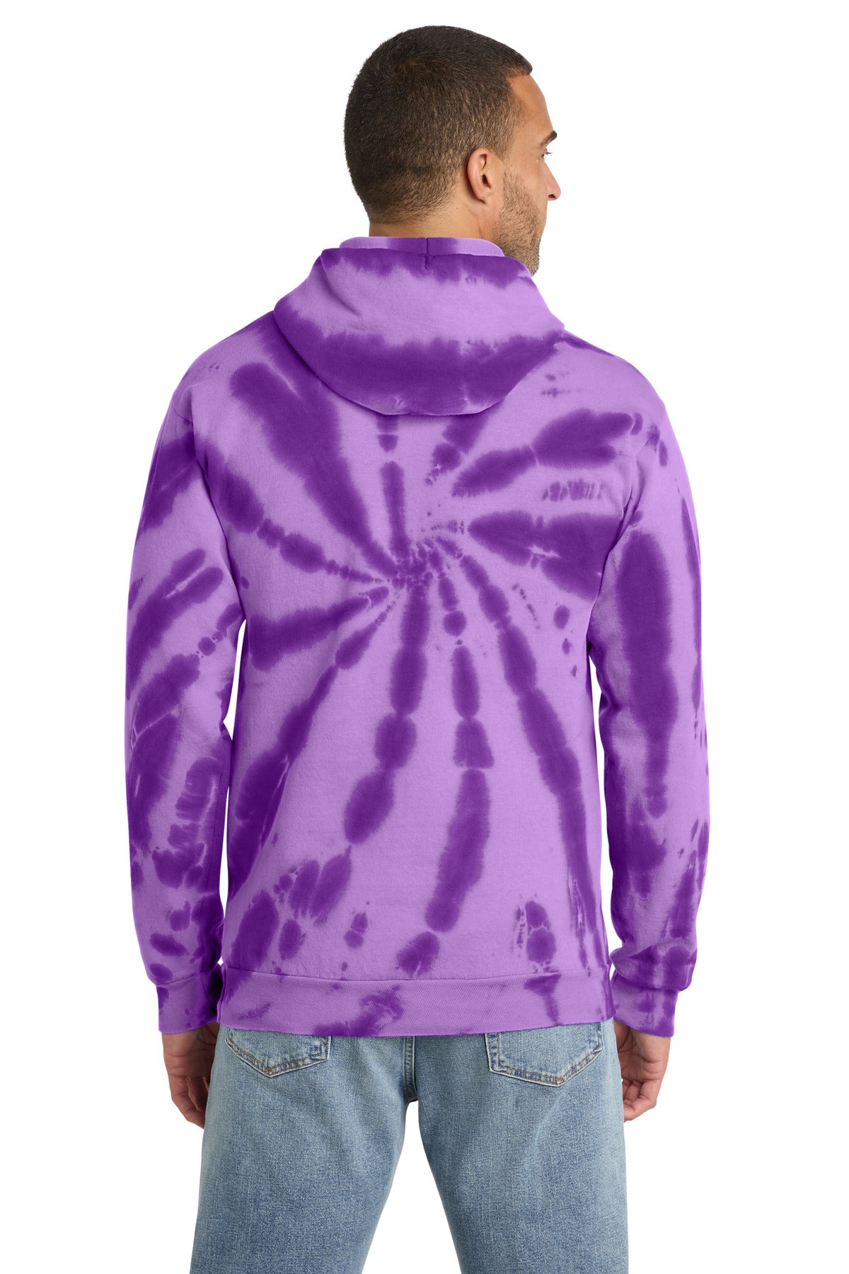 Port & Co Tie-Dye Pullover Hooded Sweatshirt. PC146