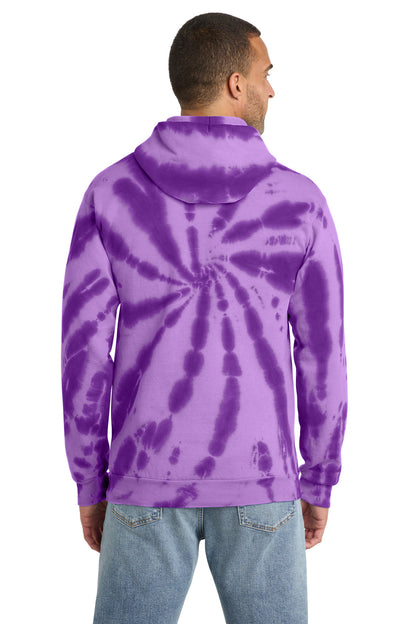 Port & Co Tie-Dye Pullover Hooded Sweatshirt. PC146