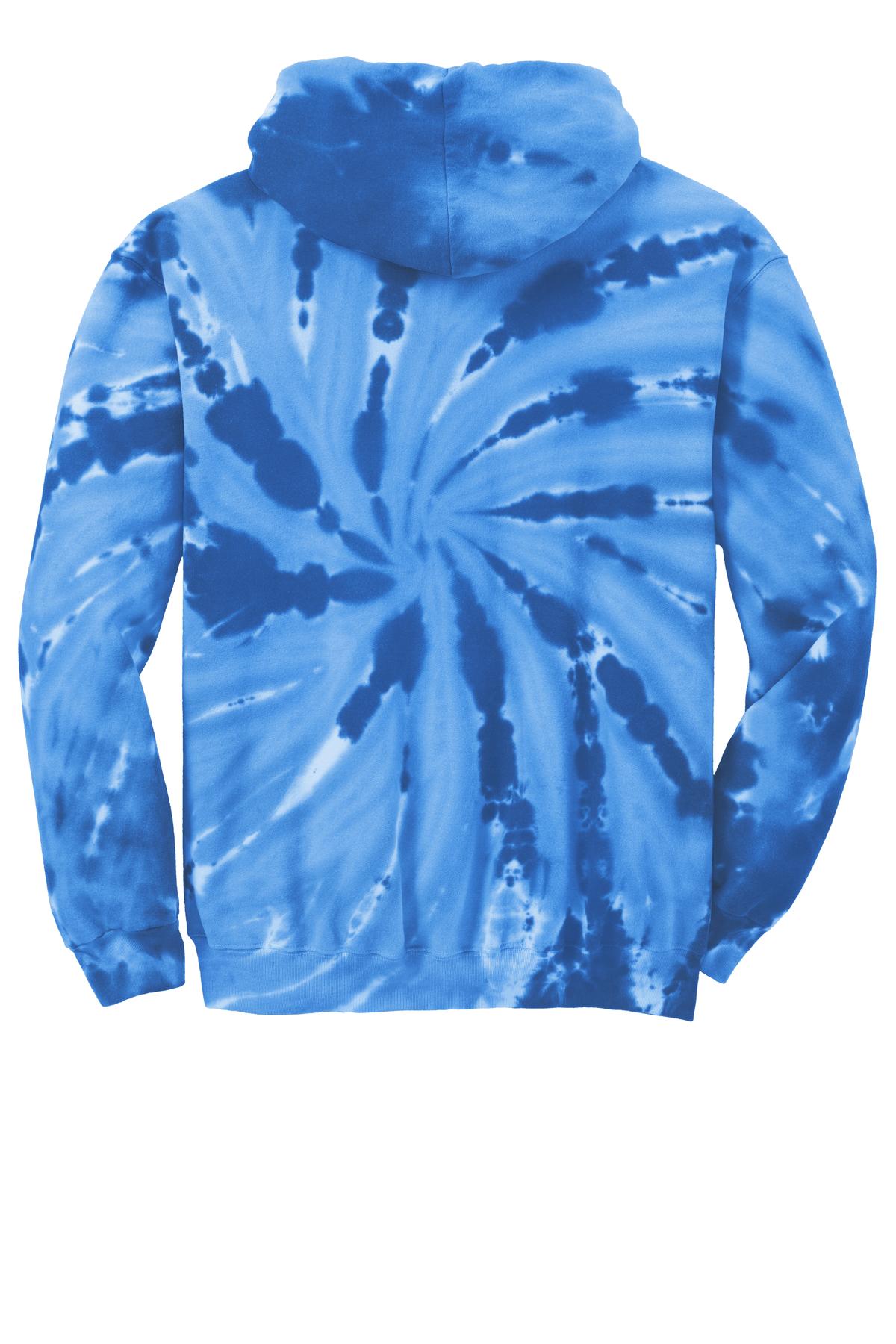 Port & Co Tie-Dye Pullover Hooded Sweatshirt. PC146