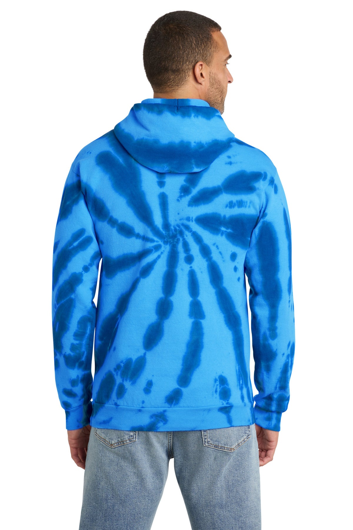Port & Co Tie-Dye Pullover Hooded Sweatshirt. PC146