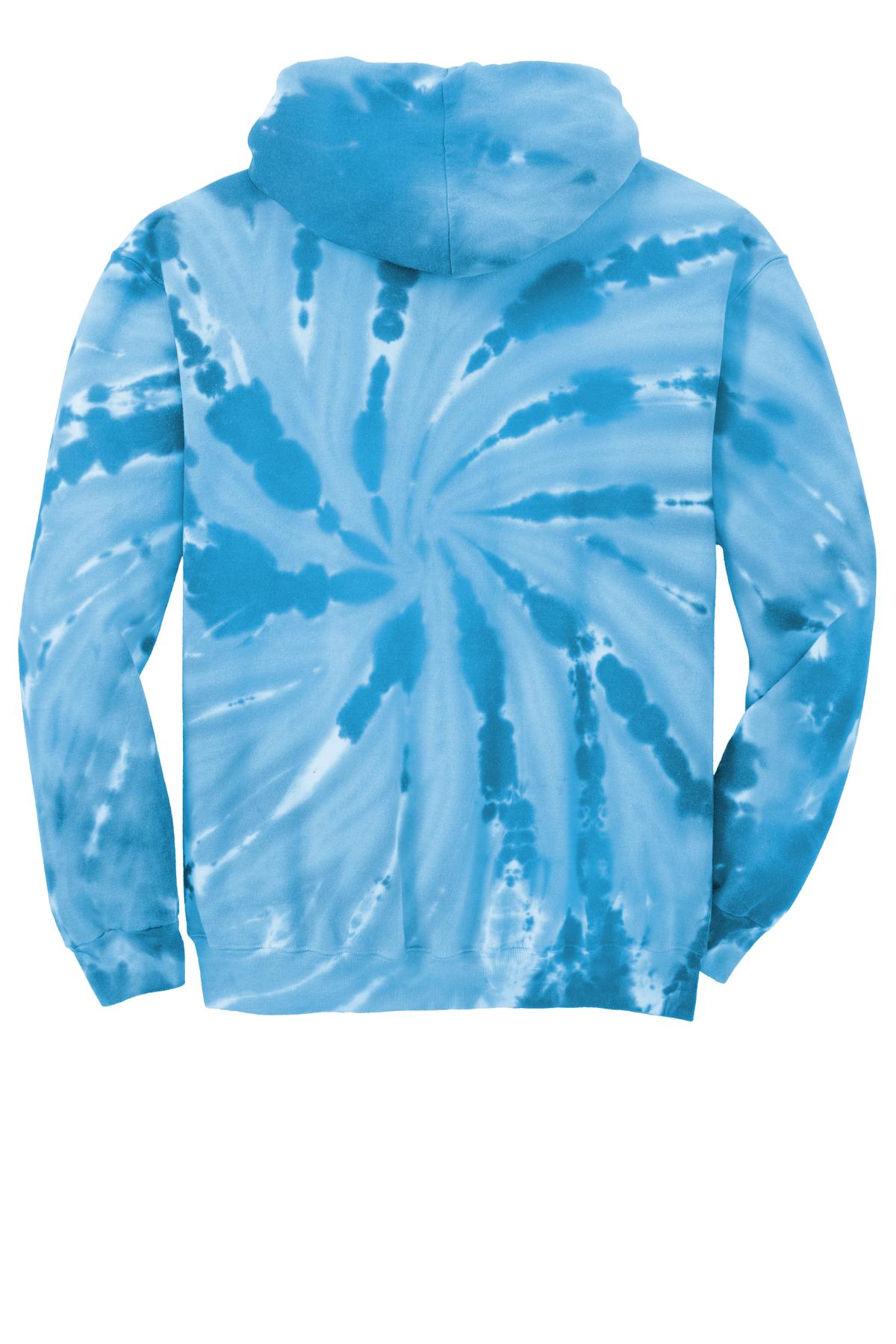 Port & Co Tie-Dye Pullover Hooded Sweatshirt. PC146