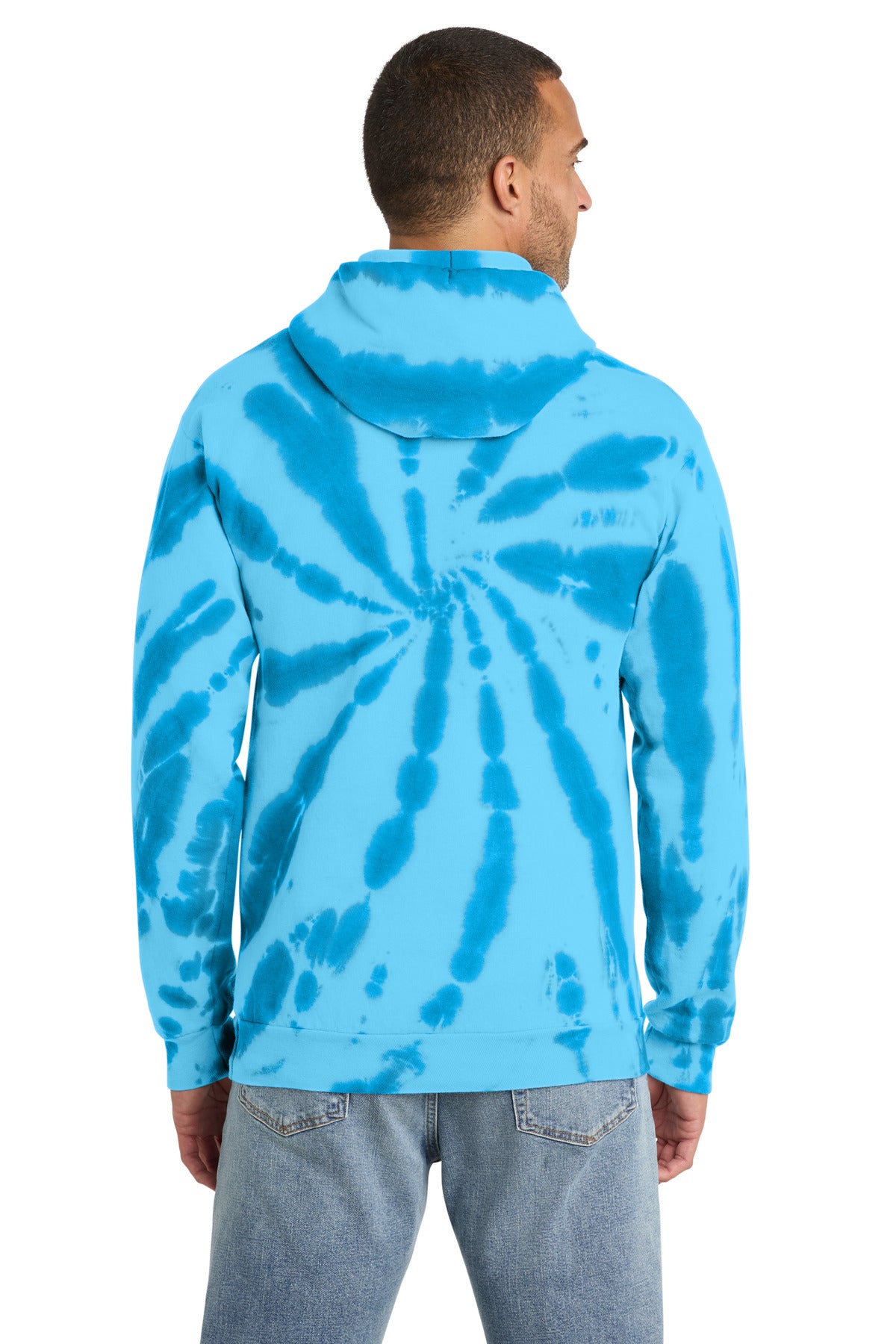 Port & Co Tie-Dye Pullover Hooded Sweatshirt. PC146