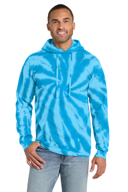 Port & Co Tie-Dye Pullover Hooded Sweatshirt. PC146