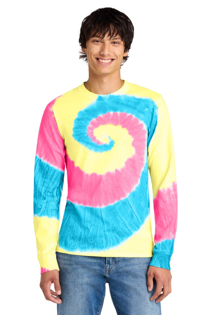 Port & Co Tie-Dye Long Sleeve Tee.  PC147LS