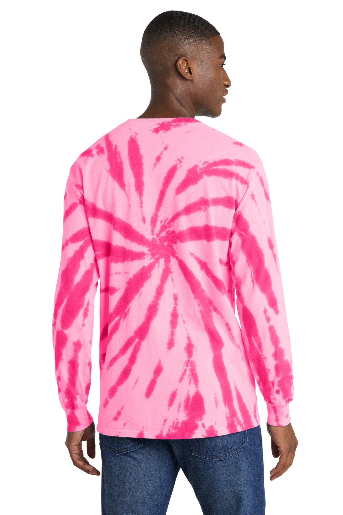 Port & Co Tie-Dye Long Sleeve Tee.  PC147LS