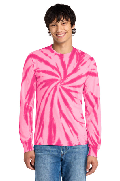 Port & Co Tie-Dye Long Sleeve Tee.  PC147LS