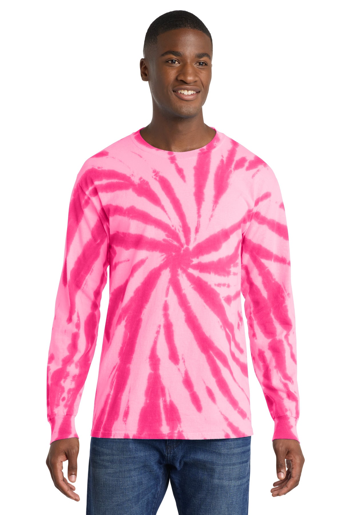 Port & Co Tie-Dye Long Sleeve Tee.  PC147LS