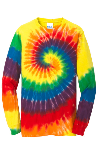 Port & Co Tie-Dye Long Sleeve Tee.  PC147LS