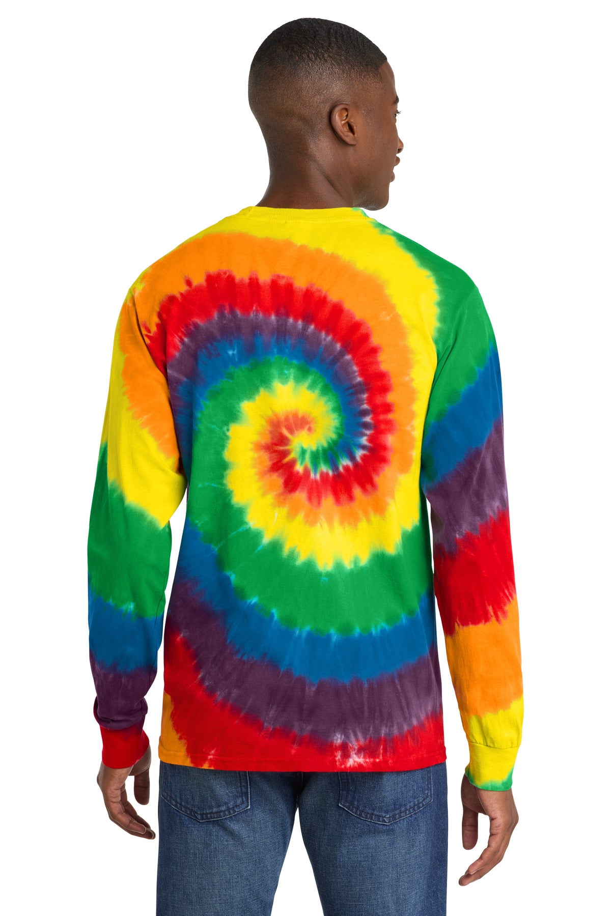 Port & Co Tie-Dye Long Sleeve Tee.  PC147LS