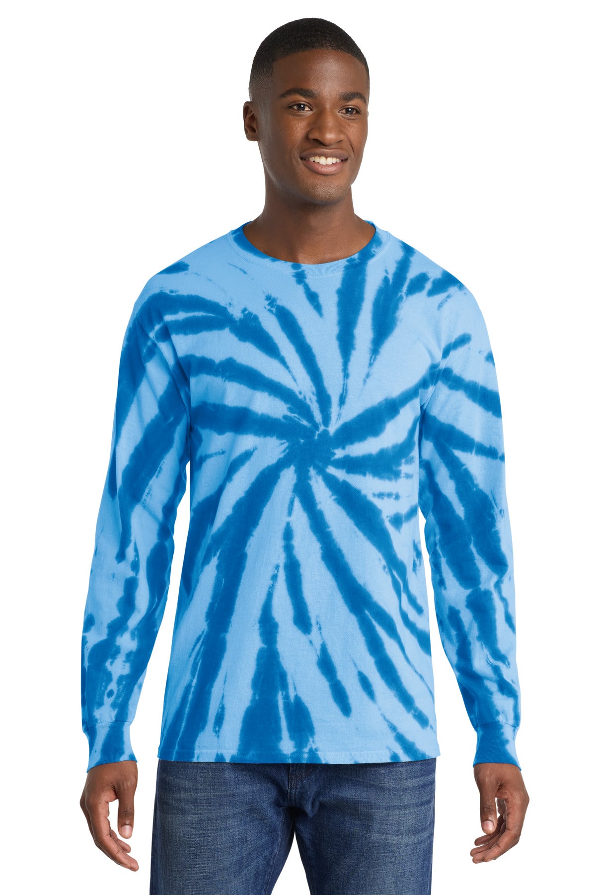 Port & Co Tie-Dye Long Sleeve Tee.  PC147LS