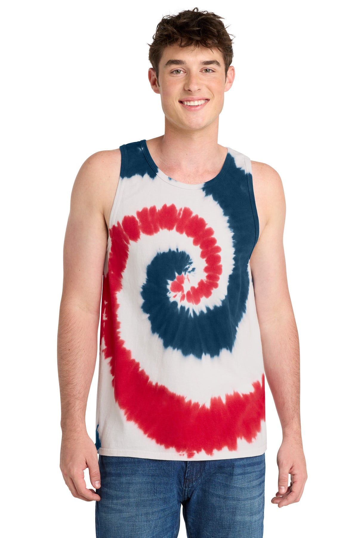 Port & Co Tie-Dye Tank Top.  PC147TT