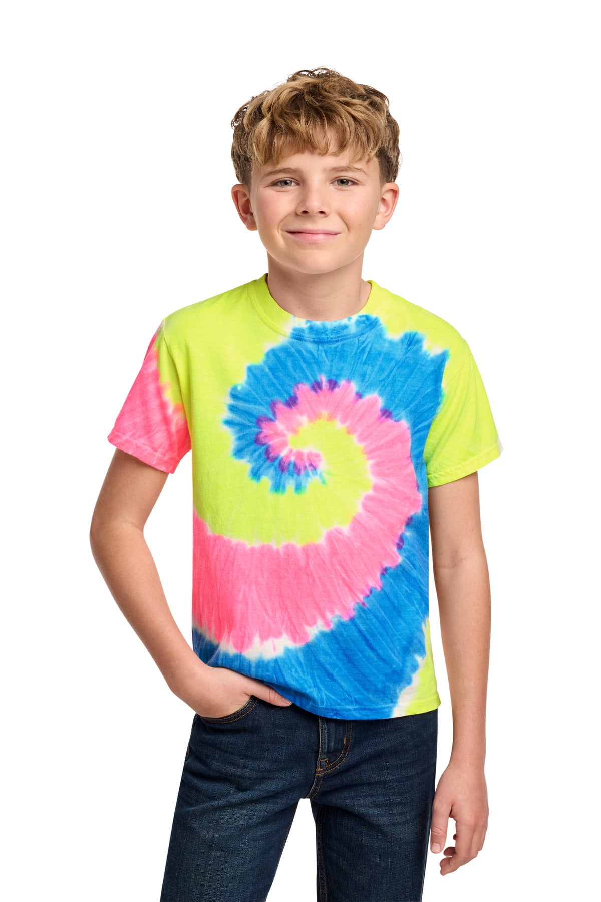 Port & Co Youth Tie-Dye Tee. PC147Y
