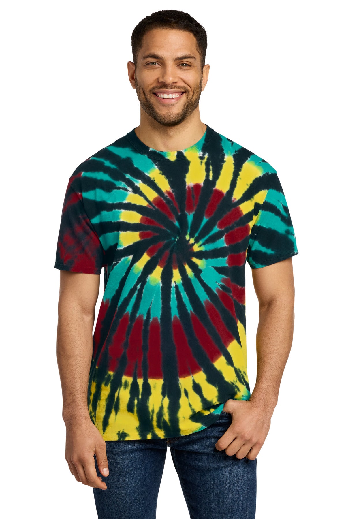Port & Co Tie-Dye Tee. PC147