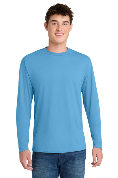 Port & Co Long Sleeve Performance Blend Tee. PC381LS