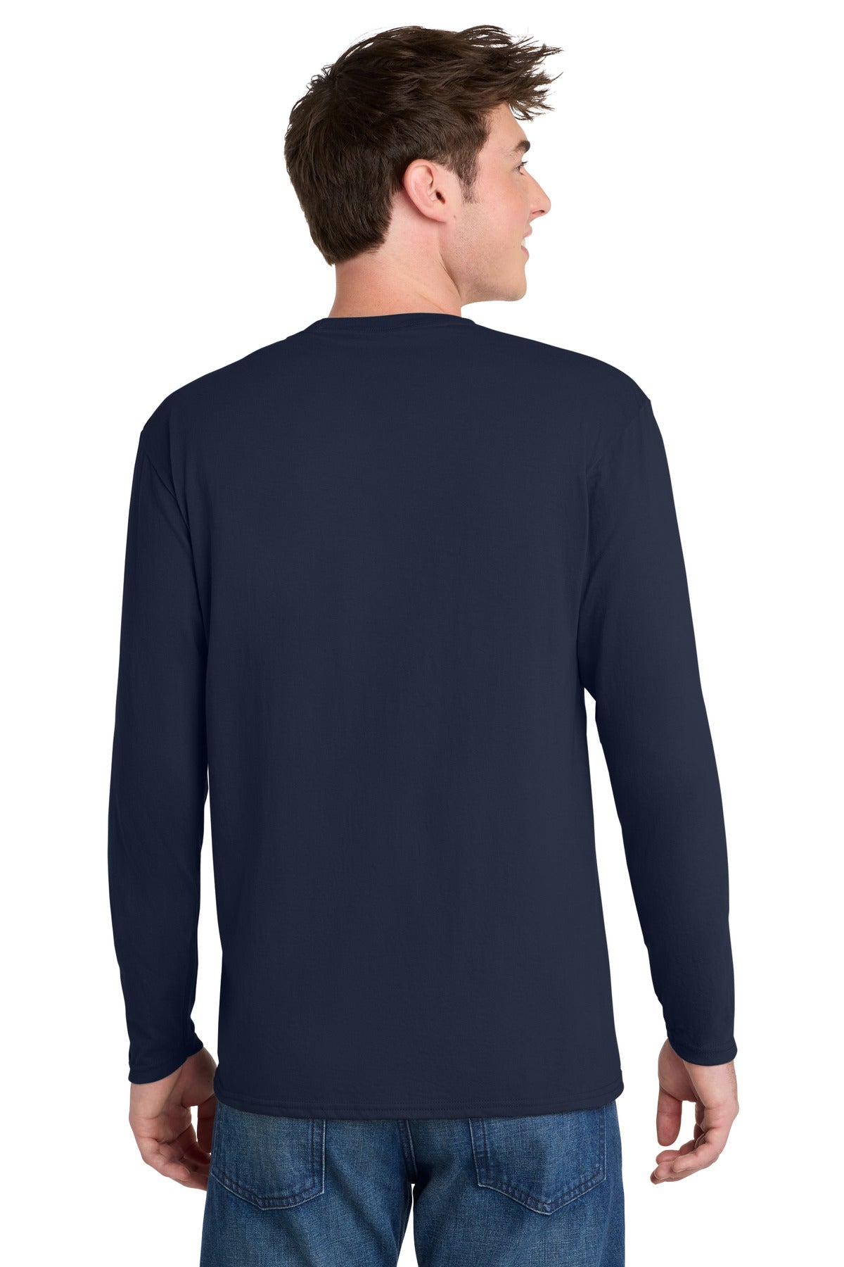 Port & Co Long Sleeve Performance Blend Tee. PC381LS
