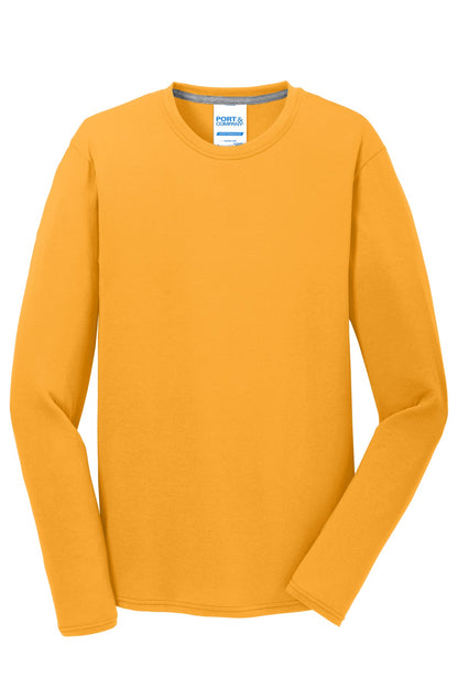 Port & Co Long Sleeve Performance Blend Tee. PC381LS