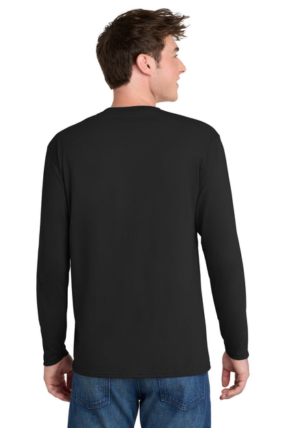 Port & Co Long Sleeve Performance Blend Tee. PC381LS