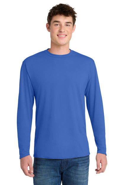 Port & Co Long Sleeve Performance Blend Tee. PC381LS