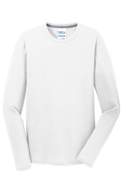 Port & Co Long Sleeve Performance Blend Tee. PC381LS