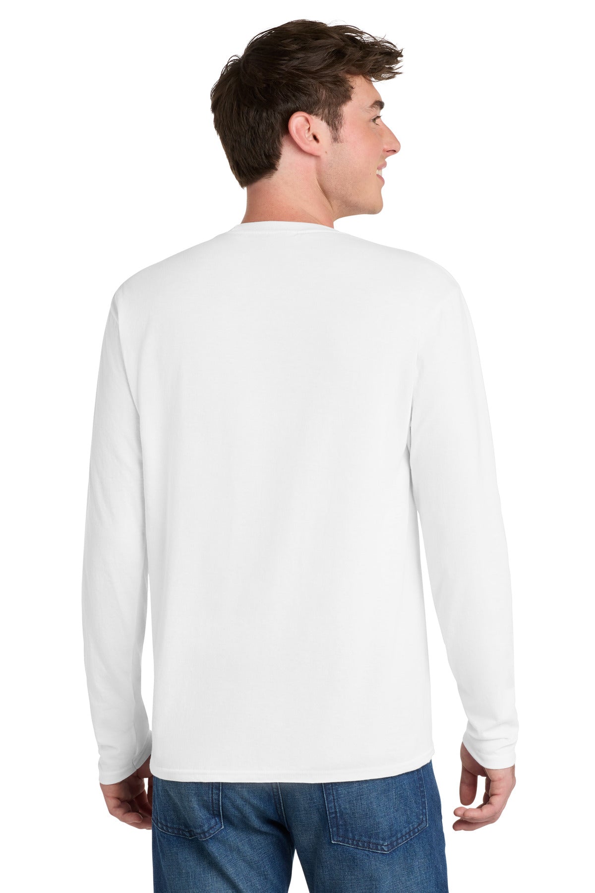 Port & Co Long Sleeve Performance Blend Tee. PC381LS