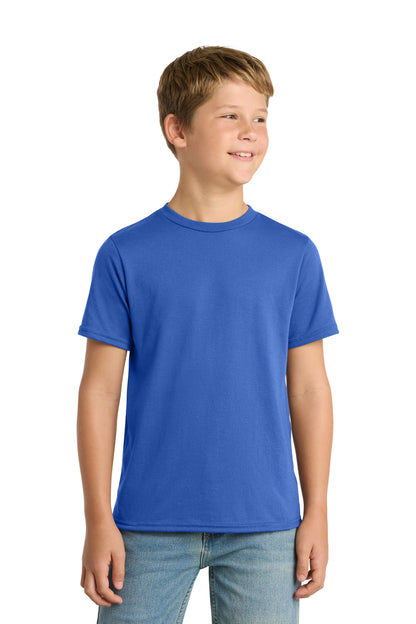 Port & Co Youth Performance Blend Tee. PC381Y