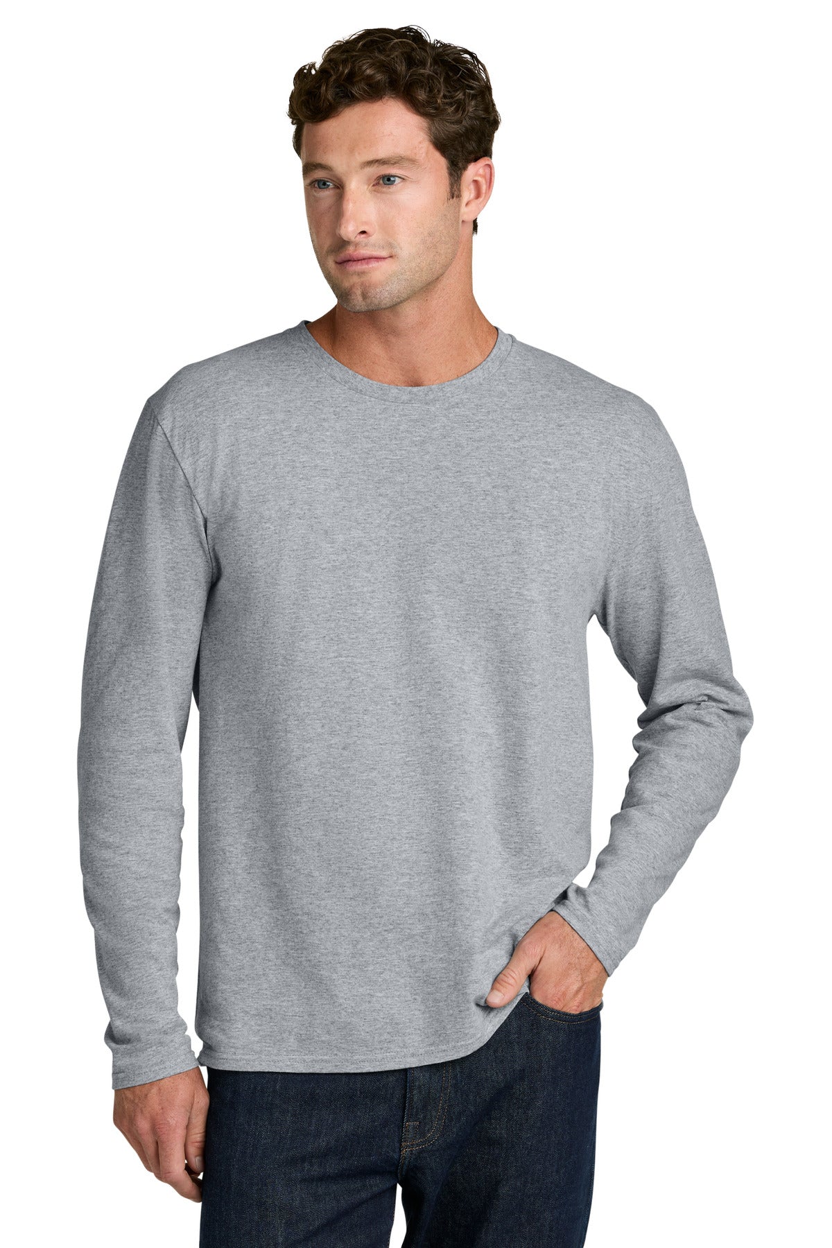 Port & Co Easy Cotton Long Sleeve Tee PC43LS