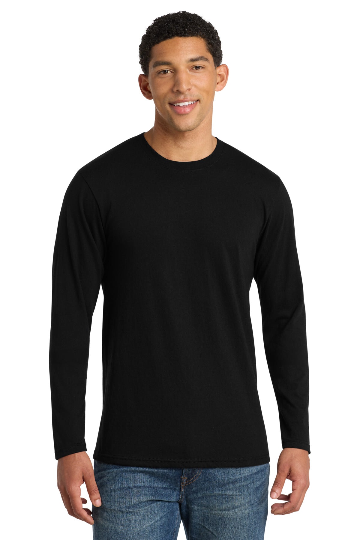 Port & Co Long Sleeve Fan Favorite  Blend Tee. PC455LS