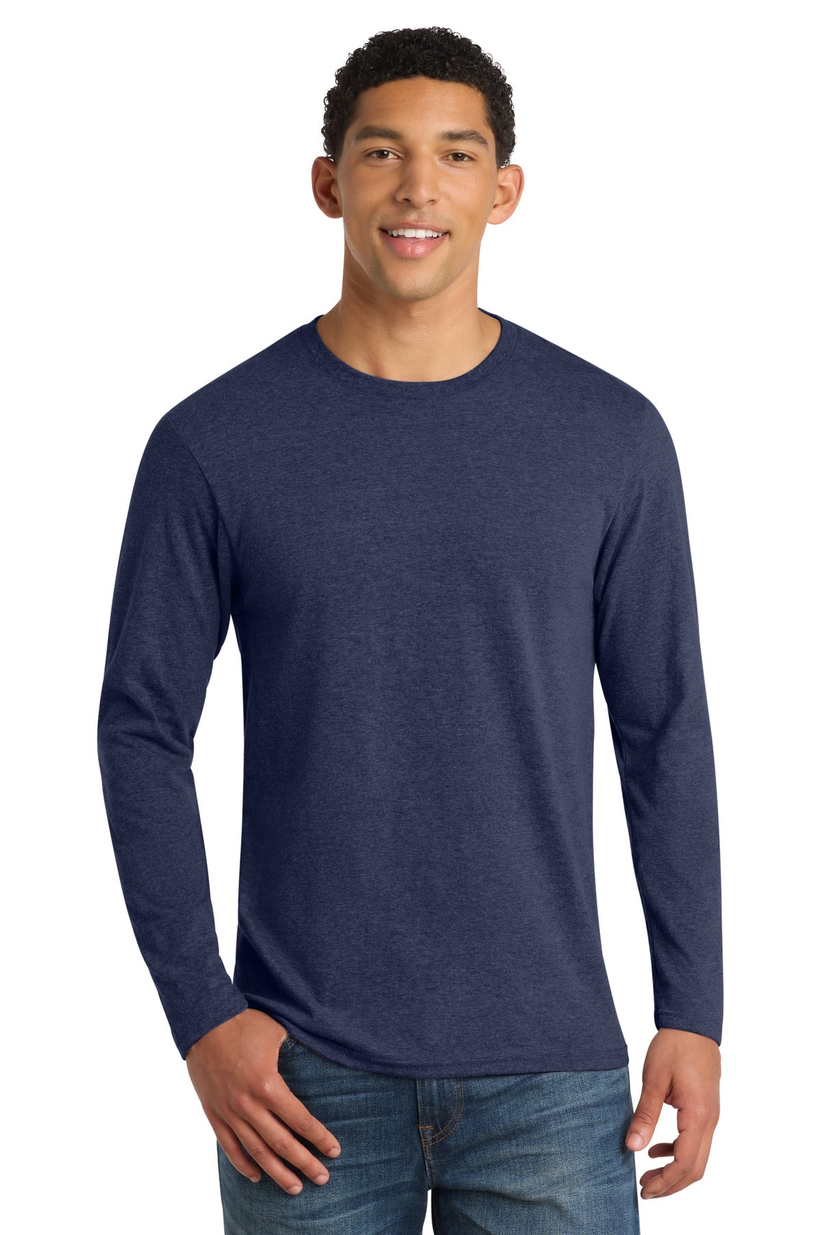 Port & Co Long Sleeve Fan Favorite  Blend Tee. PC455LS