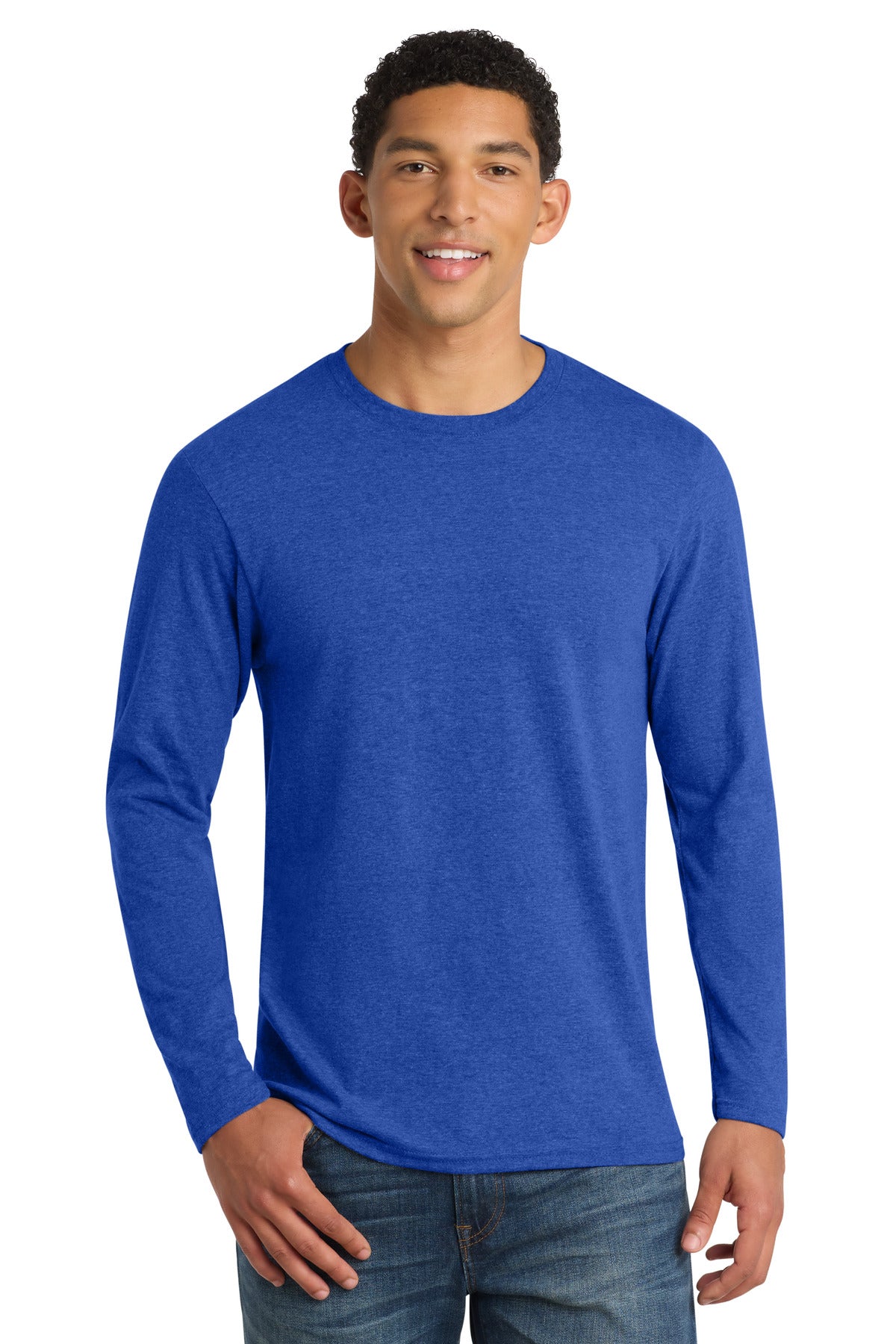 Port & Co Long Sleeve Fan Favorite  Blend Tee. PC455LS