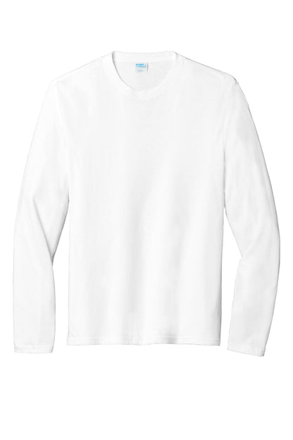 Port & Co Long Sleeve Fan Favorite  Blend Tee. PC455LS