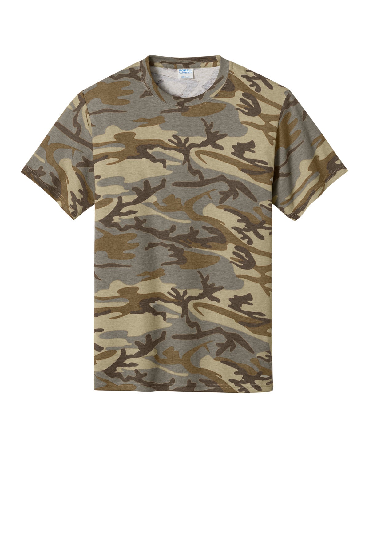 Port & Co Core Cotton Camo Tee.  PC54C