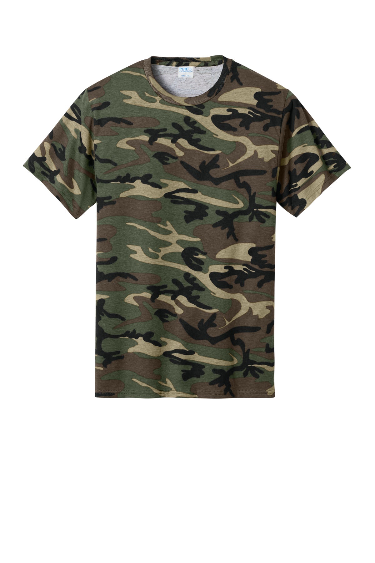 Port & Co Core Cotton Camo Tee.  PC54C