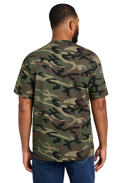 Port & Co Core Cotton Camo Tee.  PC54C