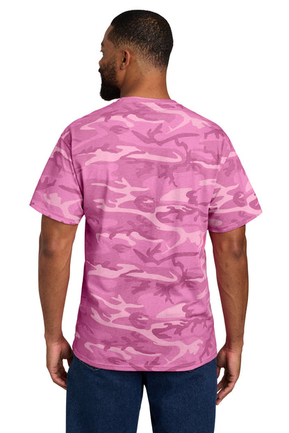 Port & Co Core Cotton Camo Tee.  PC54C