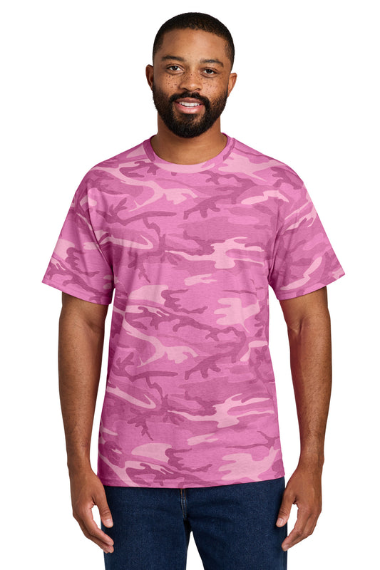 Port & Co Core Cotton Camo Tee.  PC54C