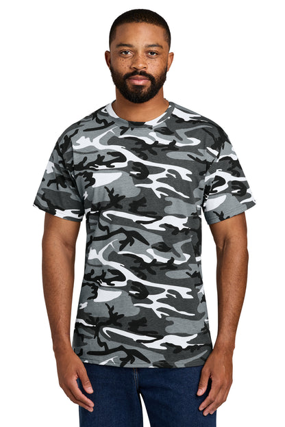 Port & Co Core Cotton Camo Tee.  PC54C