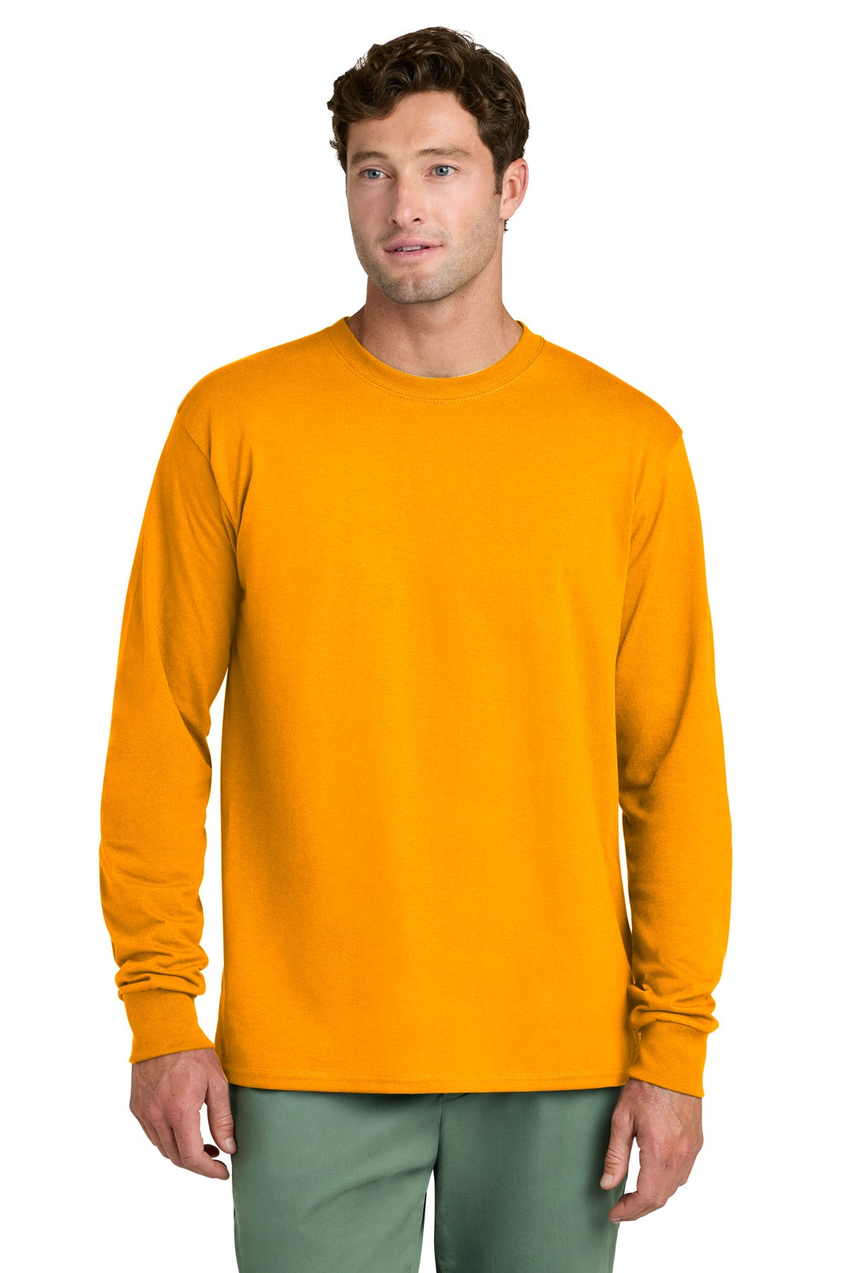 Port & Co Long Sleeve Core Cotton Tee. PC54LS