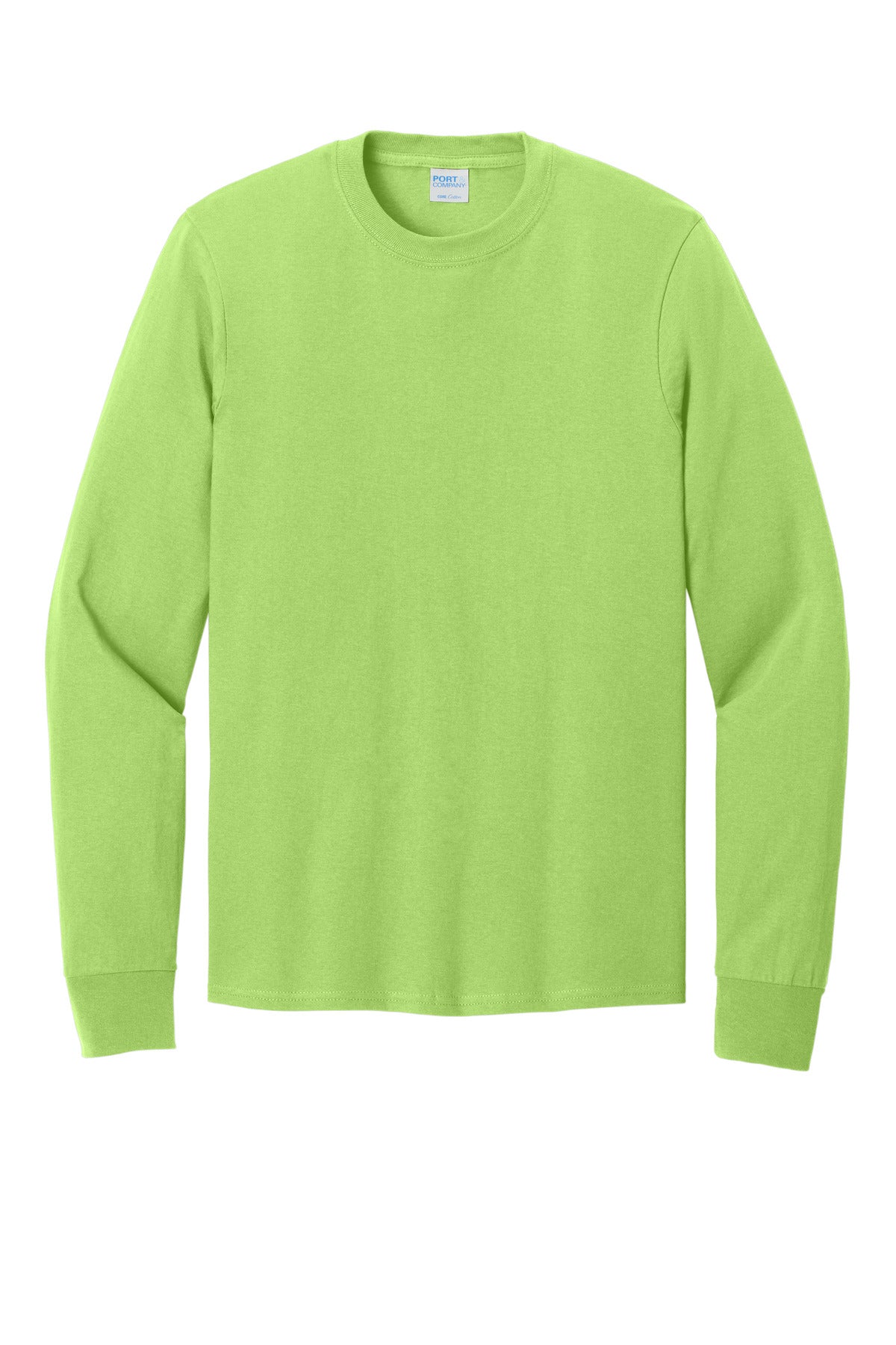 Port & Co Long Sleeve Core Cotton Tee. PC54LS