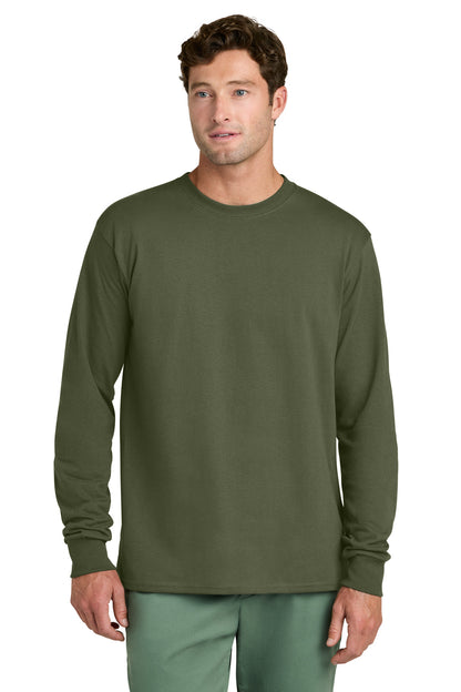 Port & Co Long Sleeve Core Cotton Tee. PC54LS