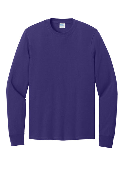 Port & Co Long Sleeve Core Cotton Tee. PC54LS