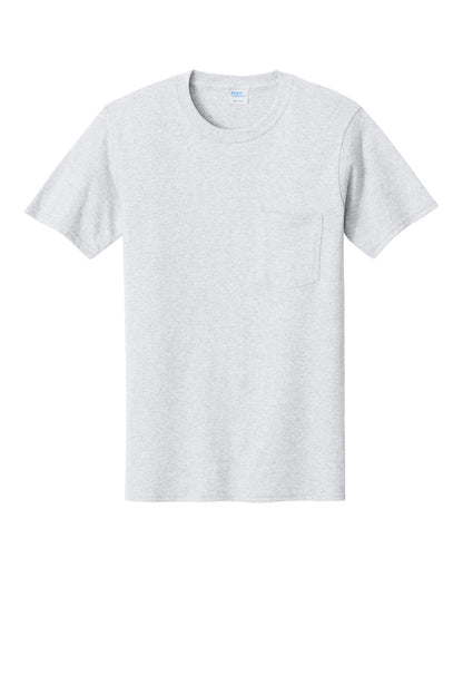 Port & Co Core Cotton Pocket Tee. PC54P