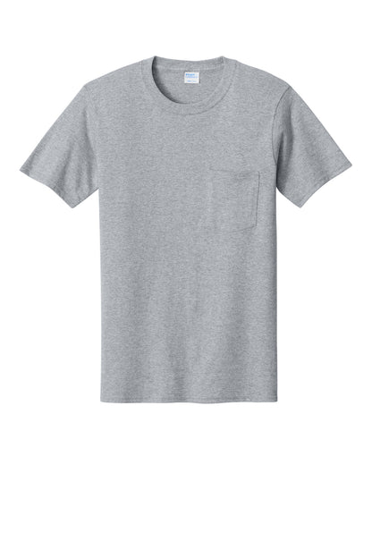 Port & Co Core Cotton Pocket Tee. PC54P