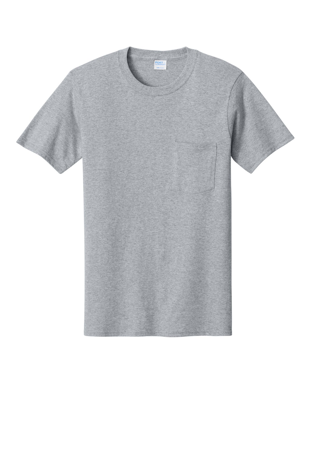 Port & Co Core Cotton Pocket Tee. PC54P