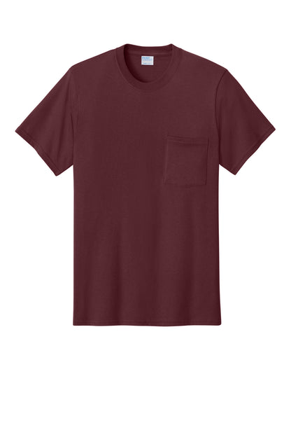 Port & Co Core Cotton Pocket Tee. PC54P