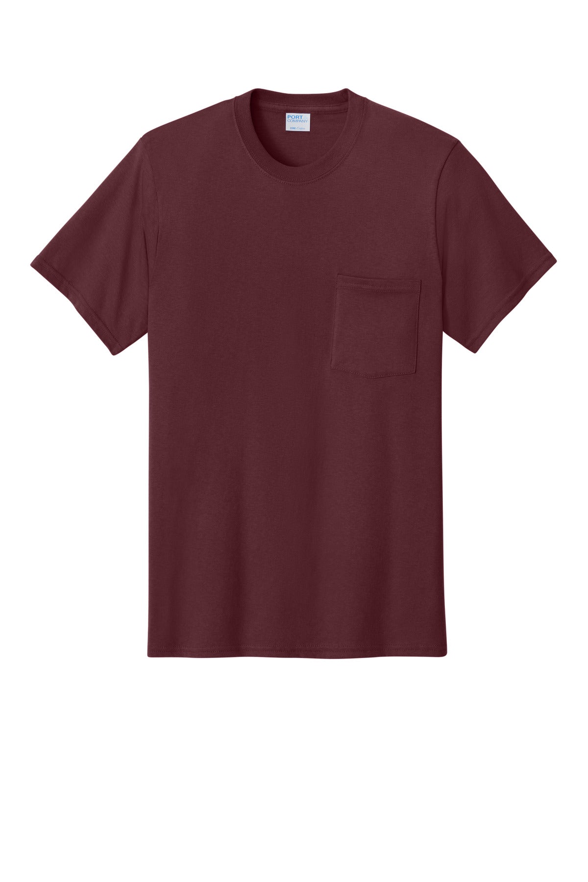 Port & Co Core Cotton Pocket Tee. PC54P